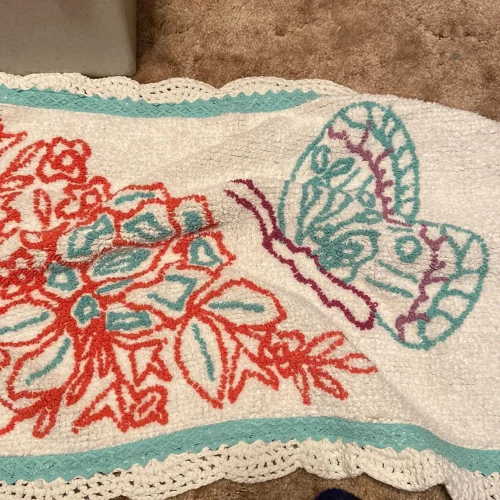 NWT Pioneer Woman Butterfly Garden Bath Rug 20” x 32”